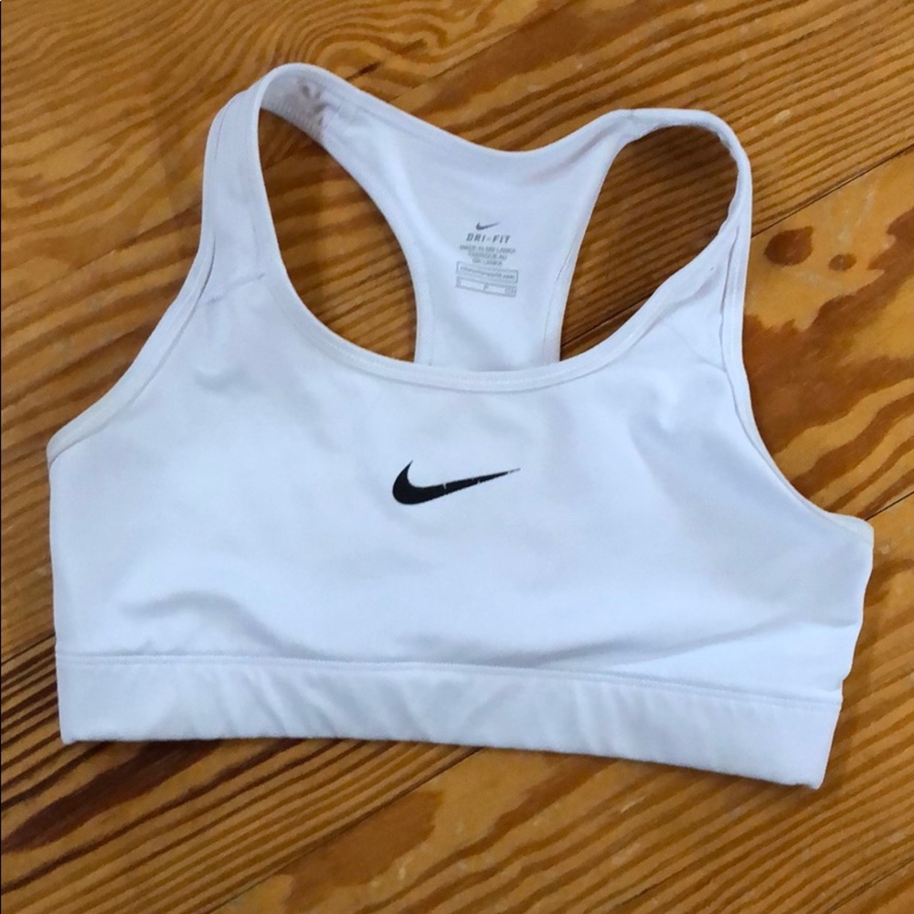 White Nike Sports Bra